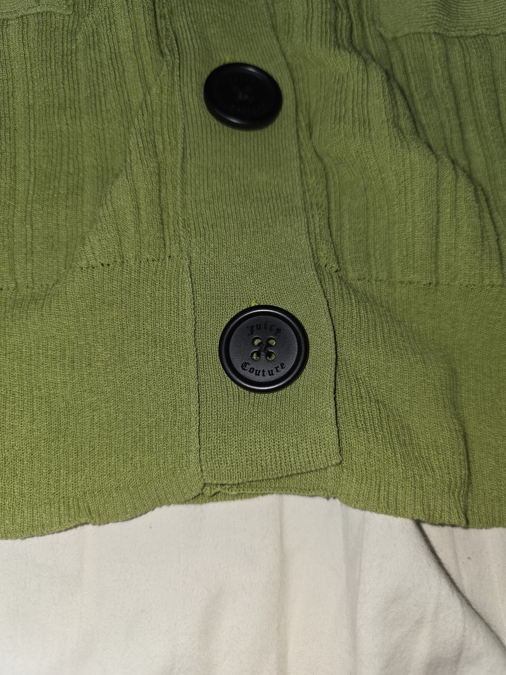 Green Ribbed Button-Front Sweater Vest - Picture 5 of 5